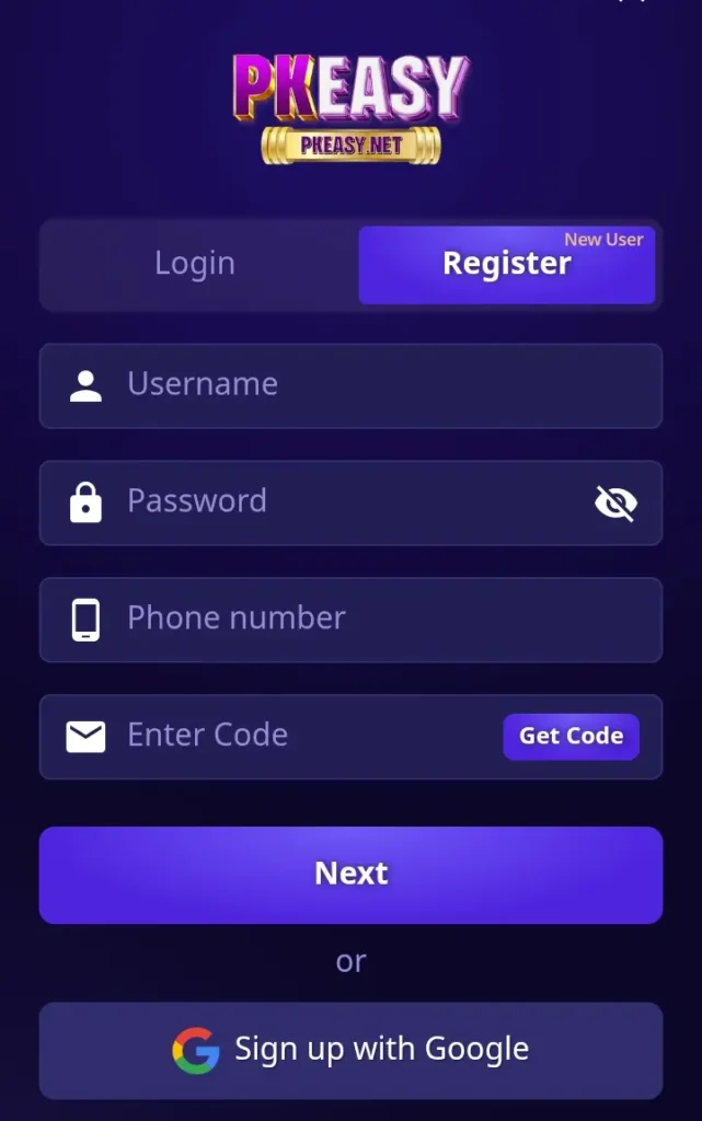 pkeasy register