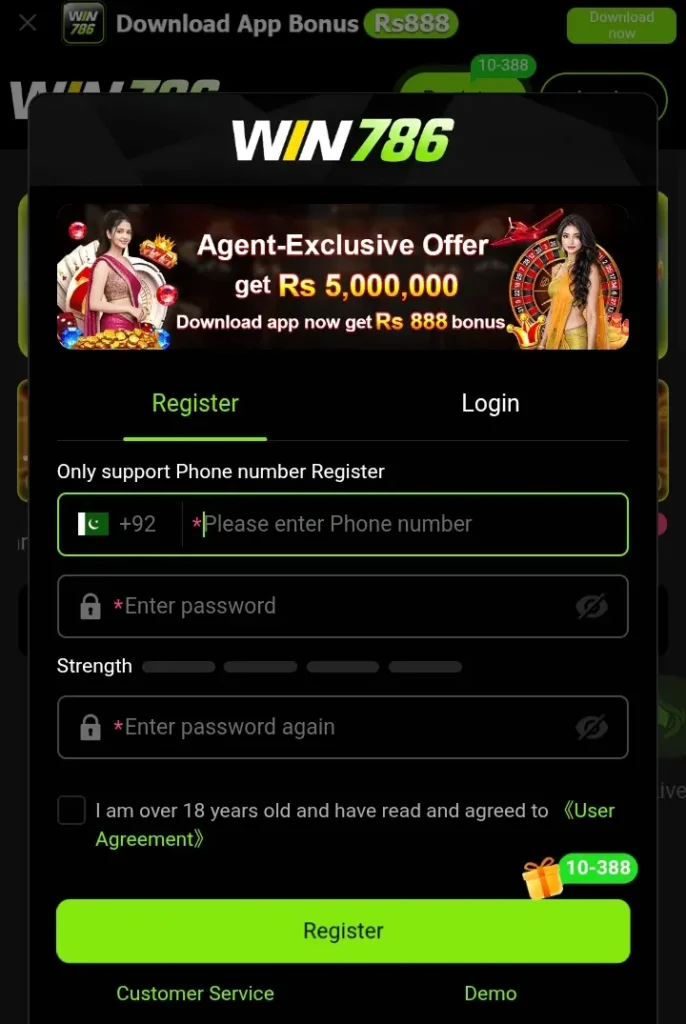 win786 register