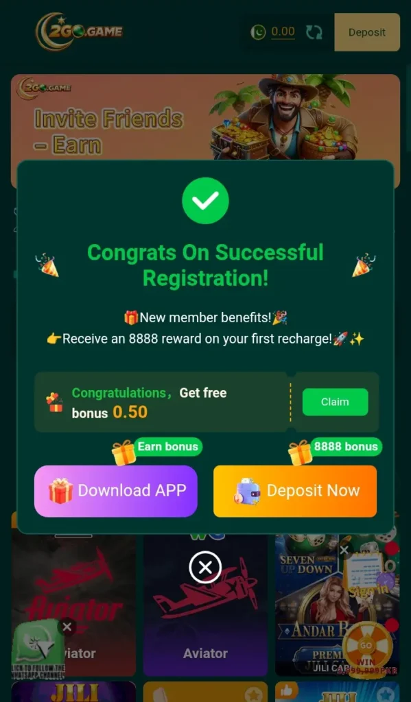 2go game bonus